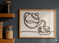 Cadre décoratif café gravé au laser | L'Atelier Gravure Nice