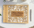 Livre d'or mariage gravé sur mesure | L'Atelier Gravure Nice