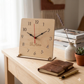Horloge en bois gravée au laser — Personnalisée | L'Atelier Gravure Nice