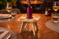 Porte-verres en bois gravé personnalisé — Support à verres laser