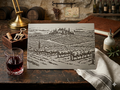 Miroir gravé au laser — Vigne 2 | Format A4